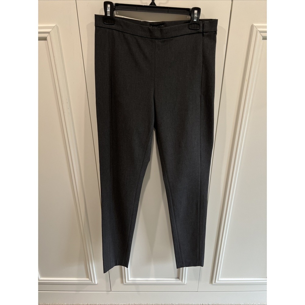 Banana Republic Women's Devon Pants Size 8L Gray High Rise Ankle Career Office